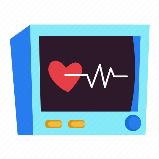 Electrocardiogram, ecg, monitor, heartbeat, pulse, medical, hospital icon - Download on Iconfinder