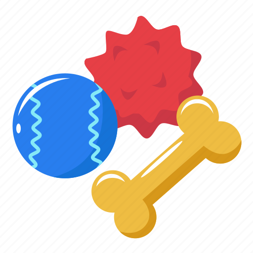 Dog toy, toys, ball, bone, accessories, pet, dog icon - Download on Iconfinder