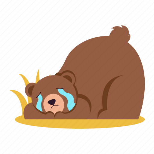 Bear, mammal, grizzly, wild animal, animal, zoo, wildlife sticker - Download on Iconfinder