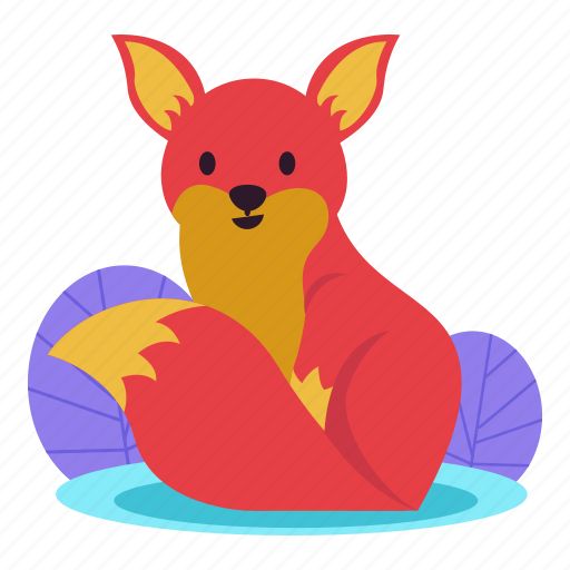 Fox, wolf, mammal, wild animal, animal, zoo, wildlife sticker - Download on Iconfinder