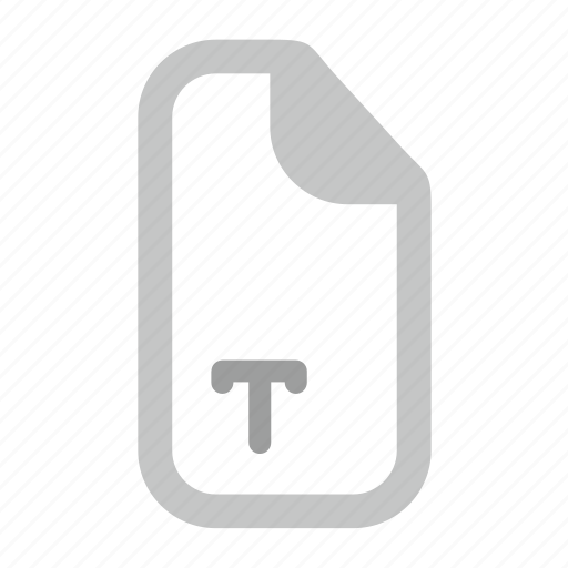 File, font, ttf, type icon - Download on Iconfinder