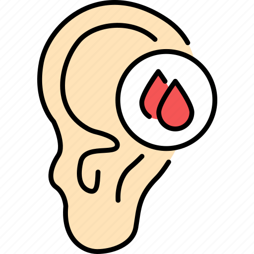 Ear, bleeding, otolaryngology icon - Download on Iconfinder