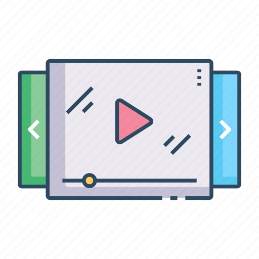 Videos, video subtitle, video list, watchlist, online video icon - Download on Iconfinder