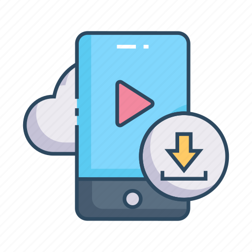 Download, video, download video, streaming, play, offline icon - Download on Iconfinder