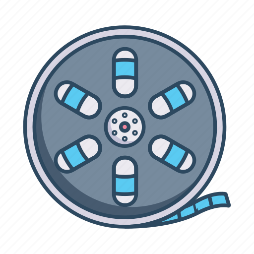Reel, film, movie, cinema, camera, video icon - Download on Iconfinder