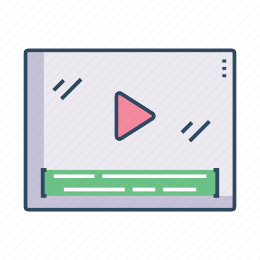 Video, subtitle, video subtitle, video list, watchlist icon - Download on Iconfinder