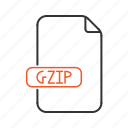 compressed, extension, file, gzip, type, zip