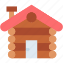 cabin, house, residential, home, property, construction