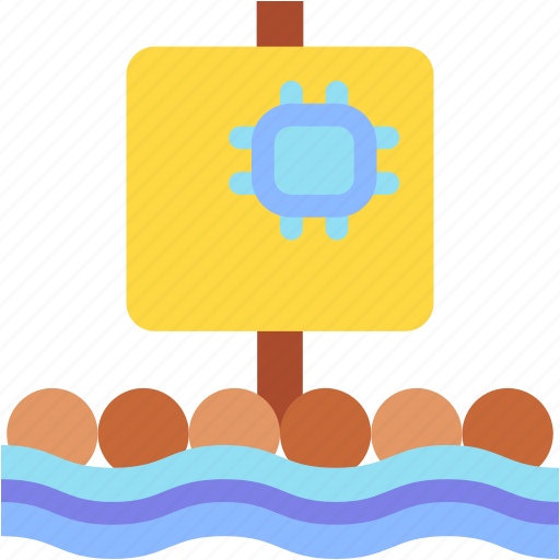 Raft, boat, river, rafting, navigational, navigation icon - Download on Iconfinder