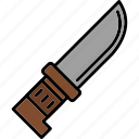 knife, adventure, blade, dagger, metal, steel, icon, outdoor, activities