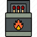 matches, adventure, burn, flammable, matchstick, icon, outdoor, activities