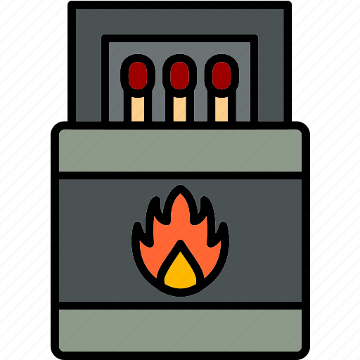 Matches, adventure, burn, flammable, matchstick, icon, outdoor icon - Download on Iconfinder