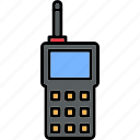 walkie, talkie, camping, communication, hiking, radio, icon, outdoor, activities