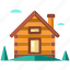 cabin, cottage, countryside, home, house, lodge, shack 