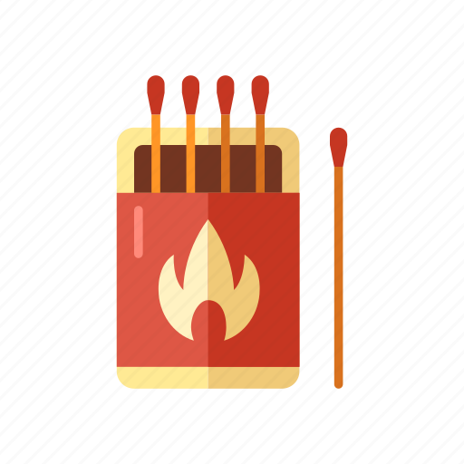 Camping, fire, ignite, matchbox, matches, matchstick, travel icon - Download on Iconfinder