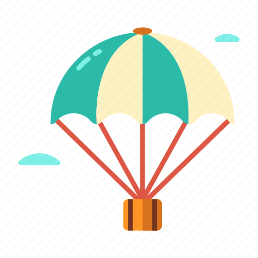 Adventure, drop, extreme, parachute, paragliding, sport, supply icon - Download on Iconfinder