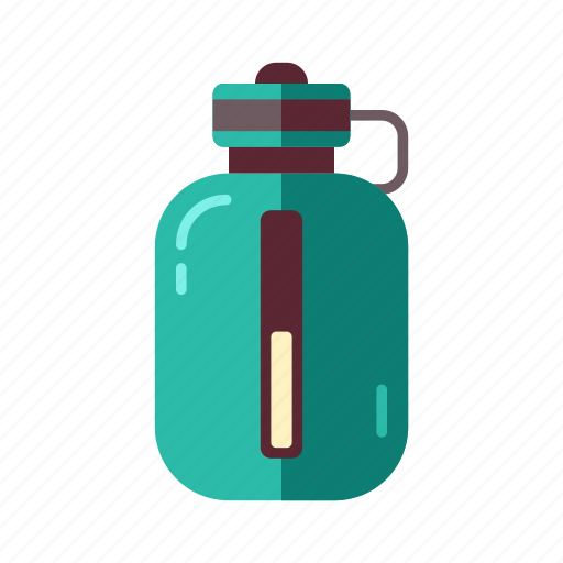 Bottle, camping, drink, drinking, refreshment, trail, water icon - Download on Iconfinder