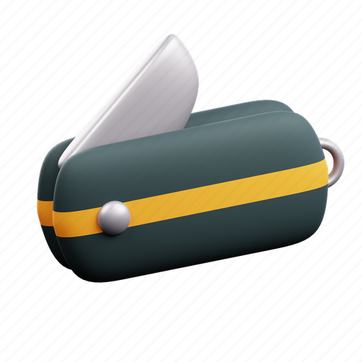 Knife, folding knife, cut, cooking, restaurant, cutlery, tool 3D illustration - Download on Iconfinder