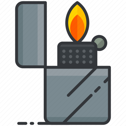 Essentials, fire, flame, lighter, outdoor, zippo icon - Download on Iconfinder
