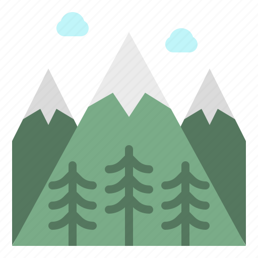 Flower, hills, landscape, mountain, snow icon - Download on Iconfinder