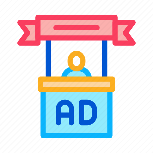 Advertising, billboard, center, media, outdoor, promo, reception icon - Download on Iconfinder