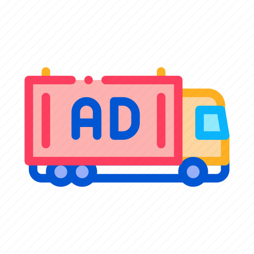 Advertising, media, outdoor, poster, promo, tablet, truck icon - Download on Iconfinder