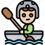 rowing, canoe, kayak, water, sport 
