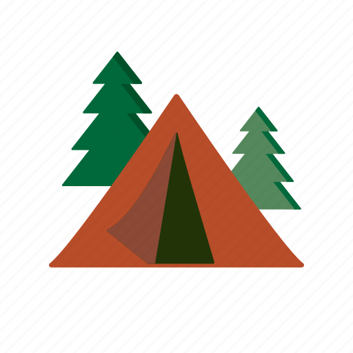 Badge, camping, nature, outdoor, scenery, tent, vacation icon - Download on Iconfinder