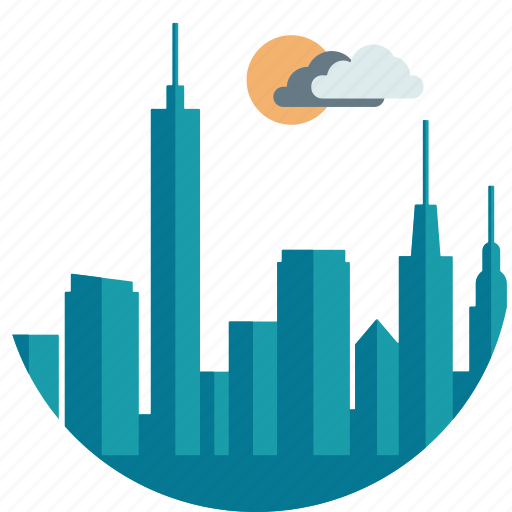 City, day, downtown, night, outdoor, scenery, skyscraper icon - Download on Iconfinder