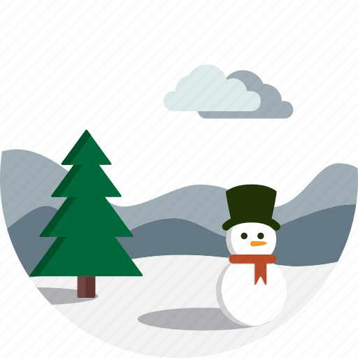 Badge, outdoor, scenery, snow, snowman, winter, xmas icon - Download on Iconfinder