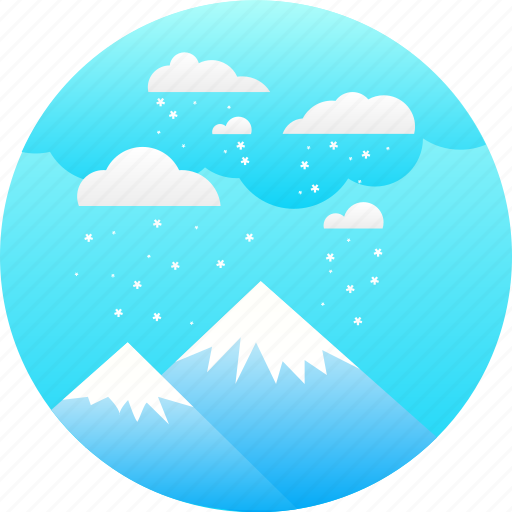 Clouds, cold, ice, mountain, peak, snow, winter icon - Download on Iconfinder