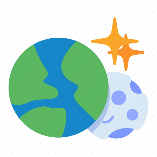 World, moon, sparkle, star, earth icon - Download on Iconfinder