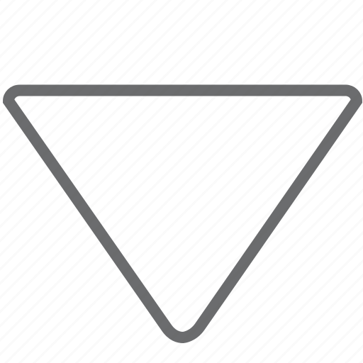 Down, triangle icon - Download on Iconfinder on Iconfinder