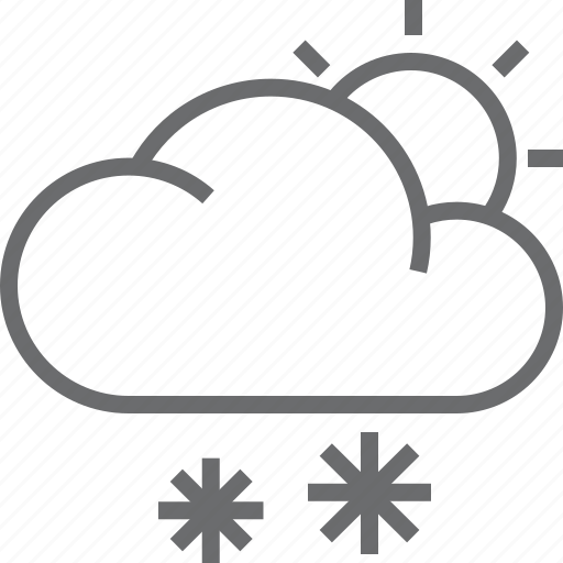 Sun, weather, snow, cloud icon - Download on Iconfinder