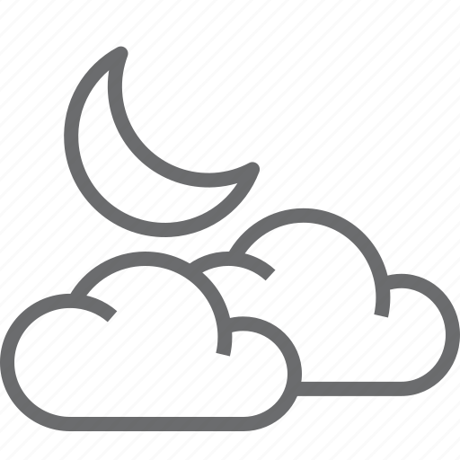 Weather, clouds, moon icon - Download on Iconfinder