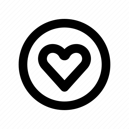 Heart, circle, love icon - Download on Iconfinder