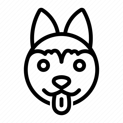 Breed, dog, face, husky, pet icon - Download on Iconfinder