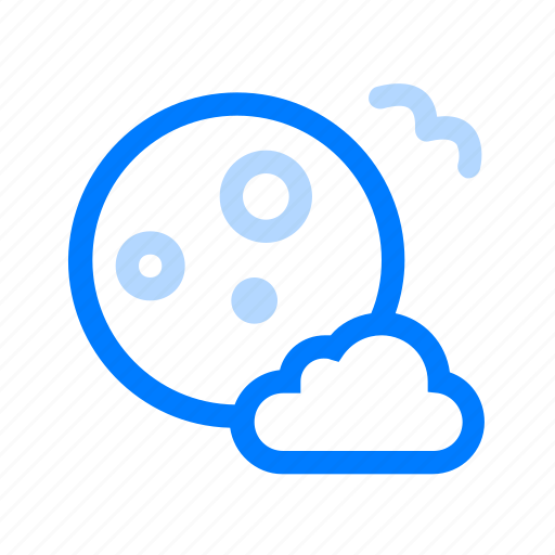 Cloudy, moon icon - Download on Iconfinder on Iconfinder