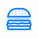 burger, fast food, food 