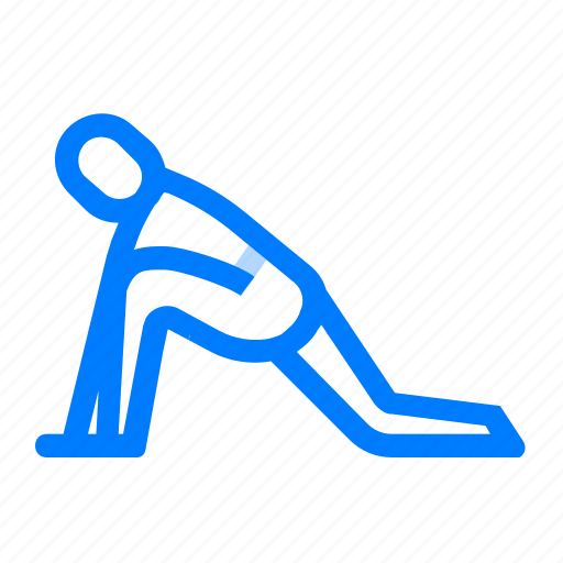Left, low, lunge, yoga icon - Download on Iconfinder