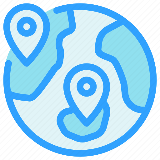 Global, pin, map, location, destination, position icon - Download on Iconfinder