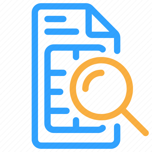 Audit, document, magnifier, paperwork, inspect icon - Download on Iconfinder