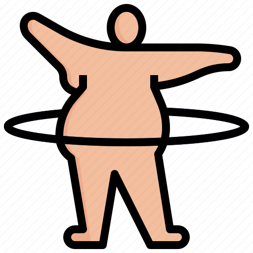 Hula, hp, cadi, exercise, fat, bdy icon - Download on Iconfinder