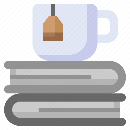 Books, study, education, tea, read, drink icon - Download on Iconfinder