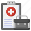 health, report, briefcase, healthcare, medical, insurance, care 