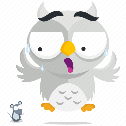 Emoji, emoticon, mouse, owl, scared, smiley, sticker icon - Download on Iconfinder
