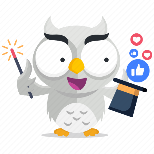 Emoji, emoticon, media, owl, smiley, social, sticker icon - Download on Iconfinder