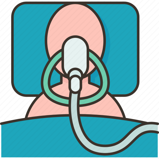 Oxygen, therapy, patient, respiratory, hospital icon - Download on Iconfinder