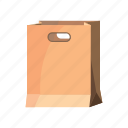 bag, blank, brown, cartoon, packaging, paper, retail