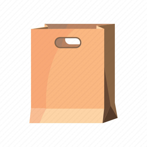 Bag, blank, brown, cartoon, packaging, paper, retail icon - Download on Iconfinder